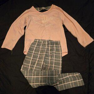 Chic Kids Set - Blush and Black Plaid